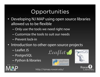 NJ MAP: Building a different kind of GIS platform using open source tools.