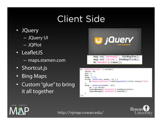 NJ MAP: Building a different kind of GIS platform using open source tools.