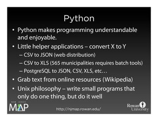 NJ MAP: Building a different kind of GIS platform using open source tools.