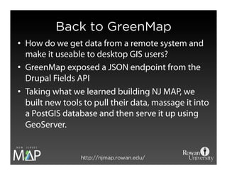 NJ MAP: Building a different kind of GIS platform using open source tools.