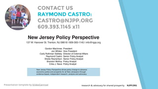 research & advocacy for shared prosperity NJPP.ORGresearch & advocacy for shared prosperity NJPP.ORG
CONTACT US
RAYMOND CA...