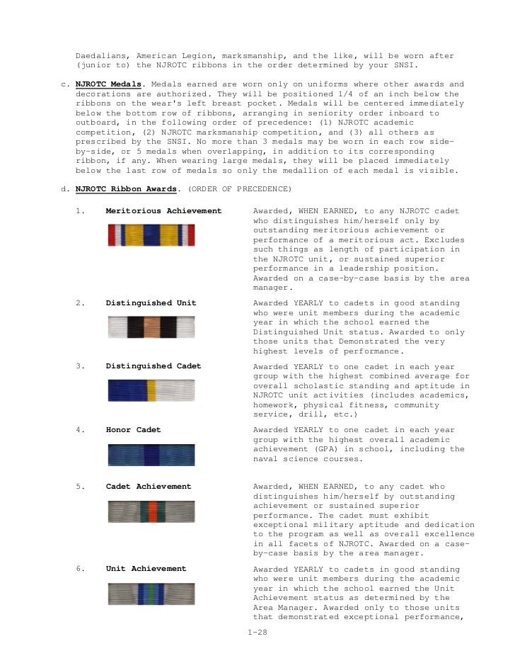 Njrotc Cadet Feild Manual