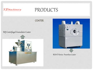 PRODUCTS
COATER
BGW D Series Powerless Coater
BZJ Centrifugal Granulator Coater