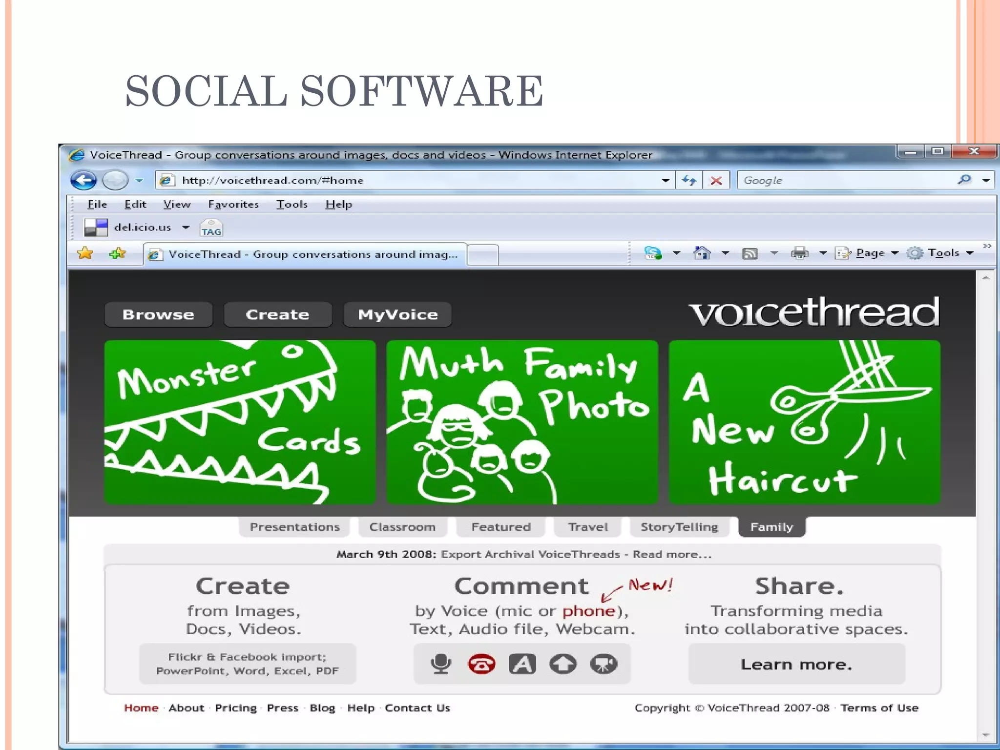 SOCIAL SOFTWARE
 