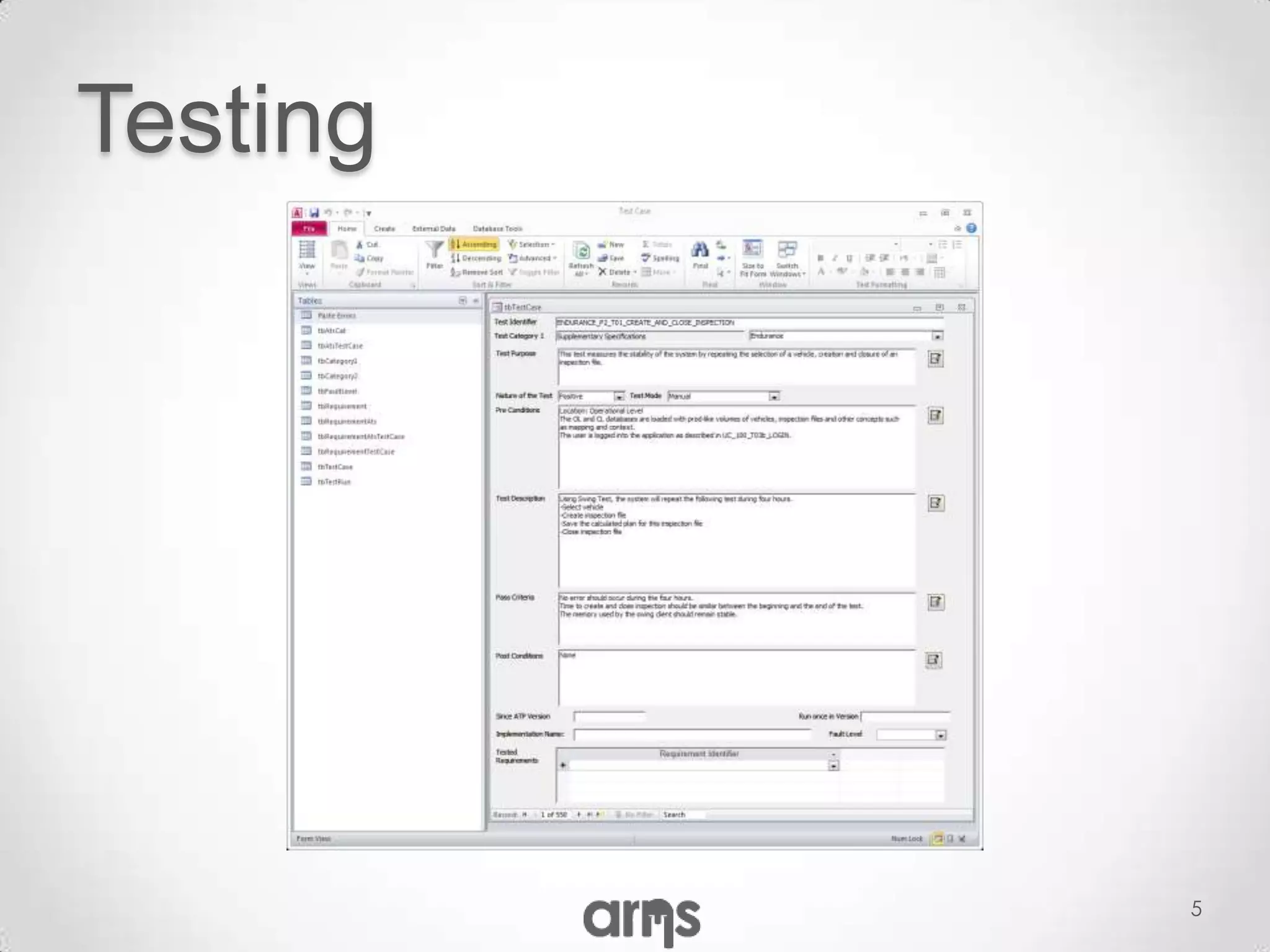 Testing




          5
 