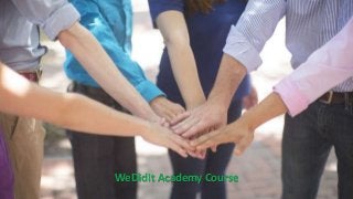 WeDidIt Academy Course
 