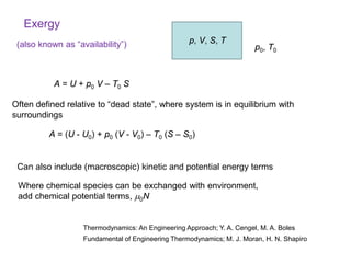 Lecture 3-4: Exergy, Heating and Cooling, Solar Thermal | PDF
