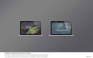 N.Kent - Project 1
RoamingAround - Website Design, Development and Content Writing
Introducing the world to leading-edge technology through visual and verbal storytelling to establish the RoamingAround brand. By working closely with
executive leadership and software architects I helped RoamingAround launch numerous products and become an industry leader in location-based
consumer engagement. Through consistent and clear messaging, RoamingAround raised over $5 Million in VC funding and was eventually acquired.
 