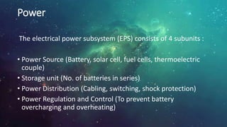 Power Management In Space Space Missions Design and Operations | PPTX