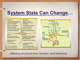 System State Can Change…




…affecting structural form, function, and behaviors
 