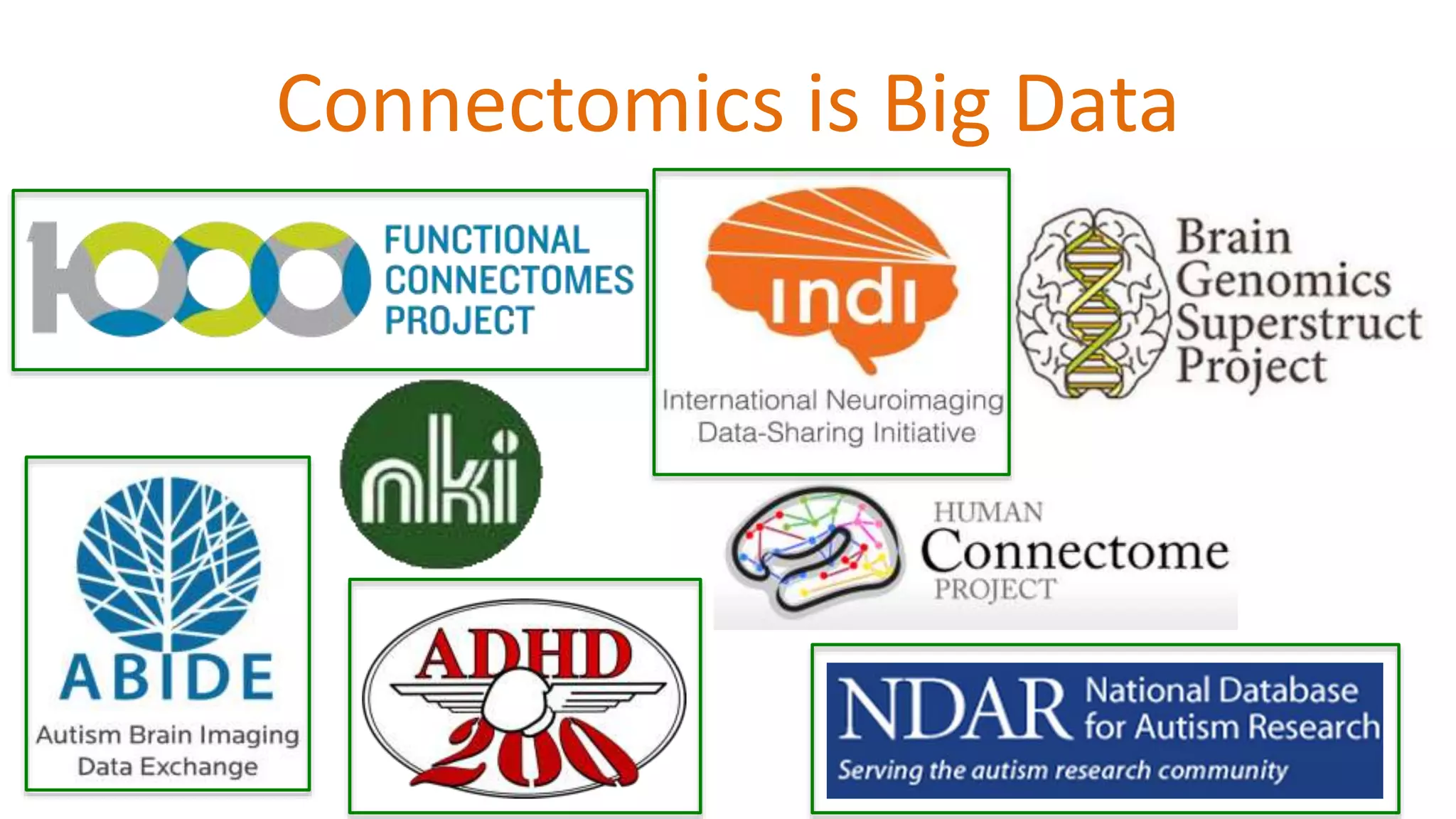Connectomics is Big Data
 