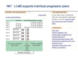 NKI’s LMS supports individual progression plans 