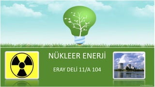 NAME OF PRESENTATION
     Company Name



   NÜKLEER ENERJİ
    ERAY DELİ 11/A 104
 
