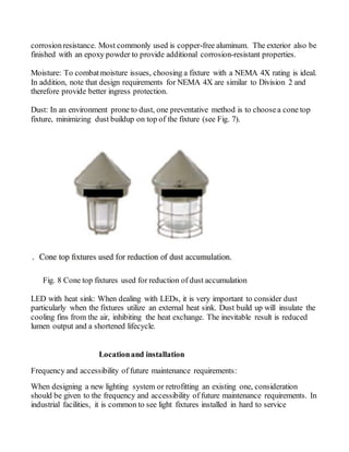 Seminar Topic on Lighting Safety Considerations | DOCX