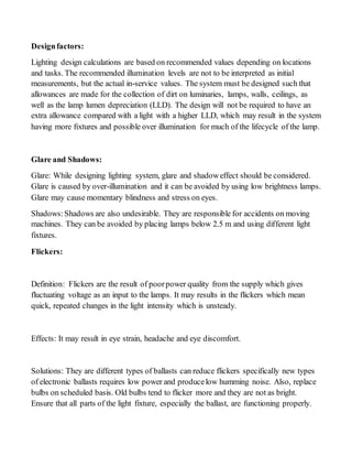 Seminar Topic on Lighting Safety Considerations | DOCX