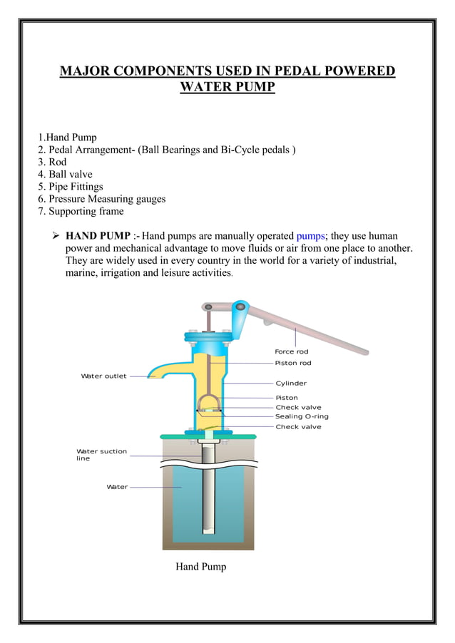 Pedal Powered Water Pump PDF