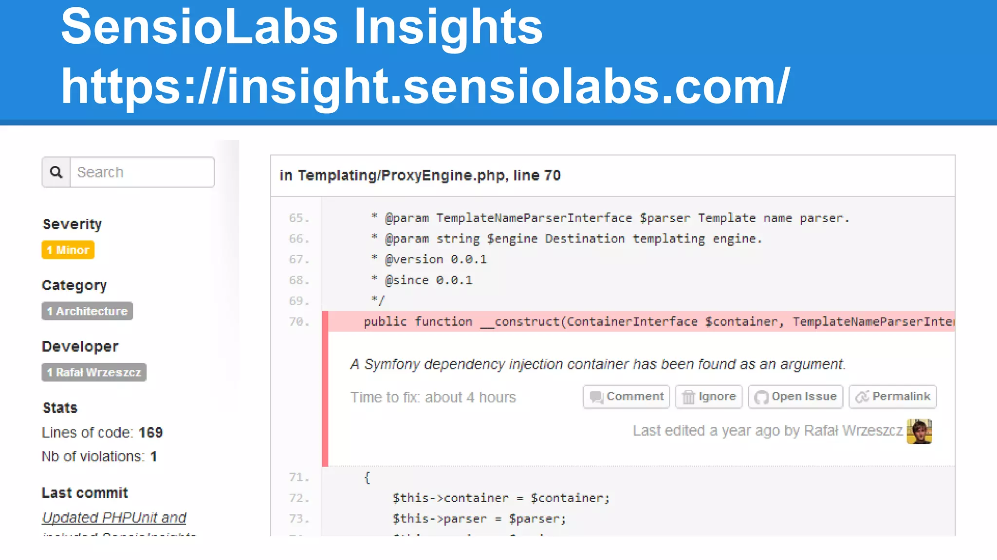 SensioLabs Insights
https://insight.sensiolabs.com/
 
