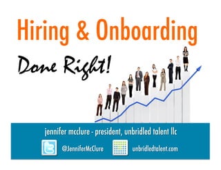 Hiring & Onboarding   	
  




Done Right!	
  
 