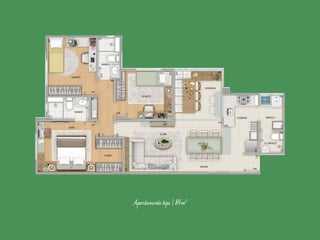Apartamento tipo | 84m2

 