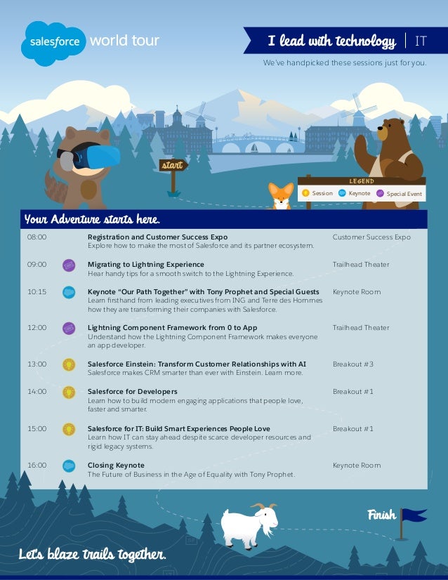 Salesforce World Tour Amsterdam IT Trailmap