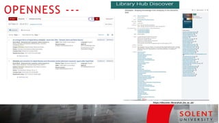 OPENNESS ---
https://discover.libraryhub.jisc.ac.uk/
 