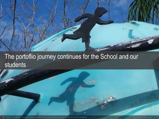 Photo by dno1967b - Creative Commons Attribution License https://www.flickr.com/photos/58871905@N03 Created with Haiku Deck
The portoflio journey continues for the School and our
students
 