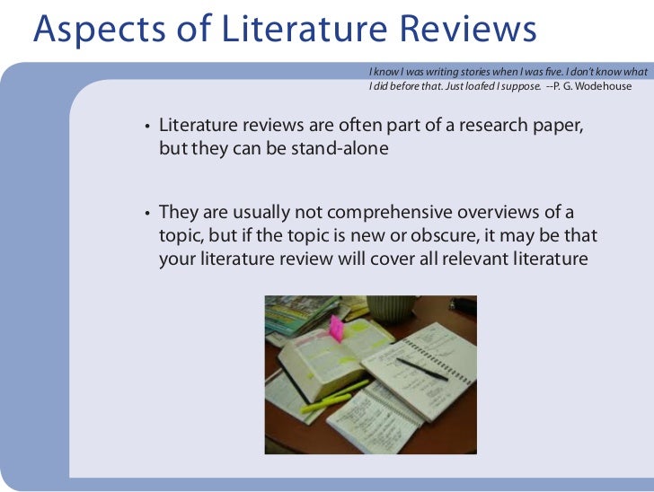 Example of a literature review picture
