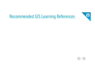 Recommended GIS Learning References
 