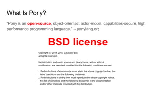 The Pony Programming Language | PDF