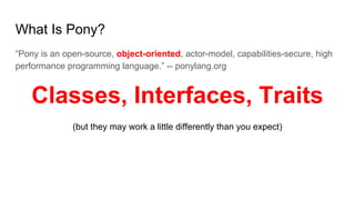 The Pony Programming Language | PDF