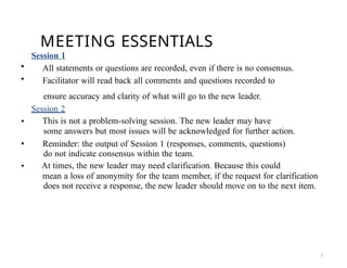 New Leader Assimilation - A guide for new leader to lead a team | PPTX