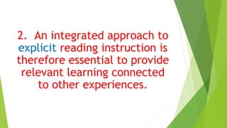 Adapted reading pedagogical strategies . | PPTX