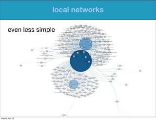 local networks
even less simple
mardi 8 avril 14
 