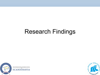 Research Findings
 