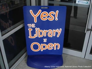 Albany Junior Highchool, National Library Photo Collection
 