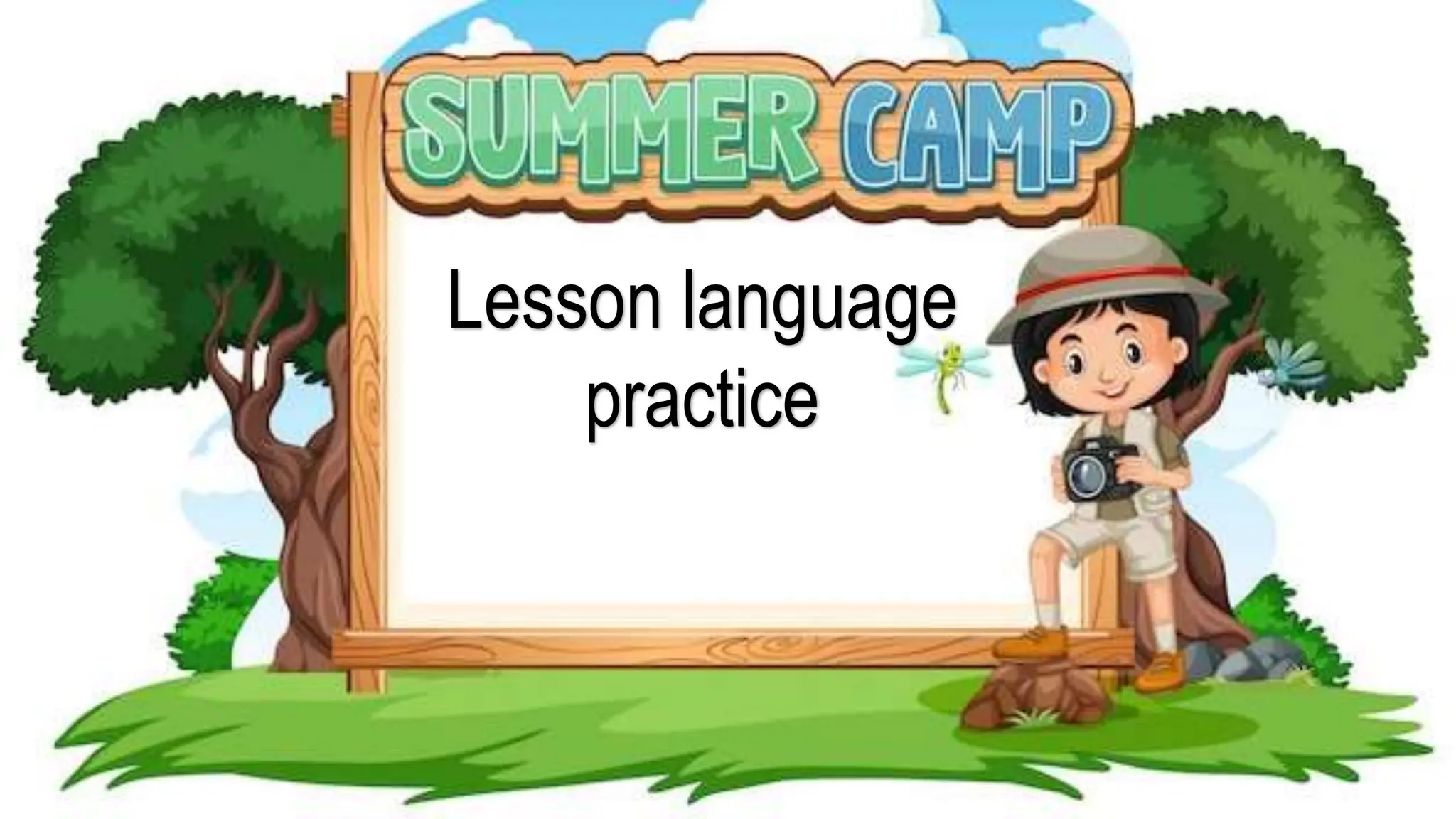 Lesson language
practice
 