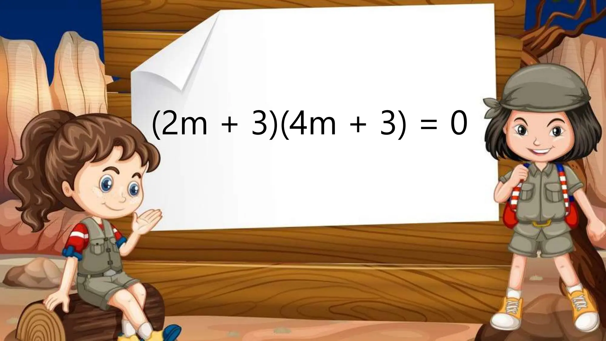 (2m + 3)(4m + 3) = 0
 