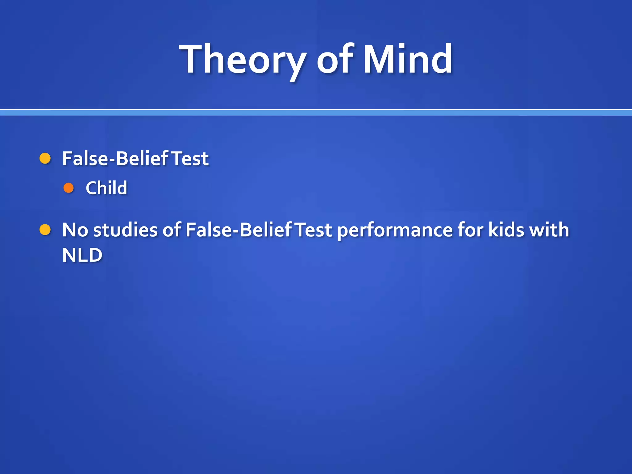 Preschool YearsExceptional rote verbatim memory skillsExtremely verbose, perhaps talking “like an adult”Early reading skills, strong letter and number recognition and spelling skillsUnderstands statements and readings very literally, views things as black and whitePoor gross motor development and motor planning skills(Thompson, 1997)