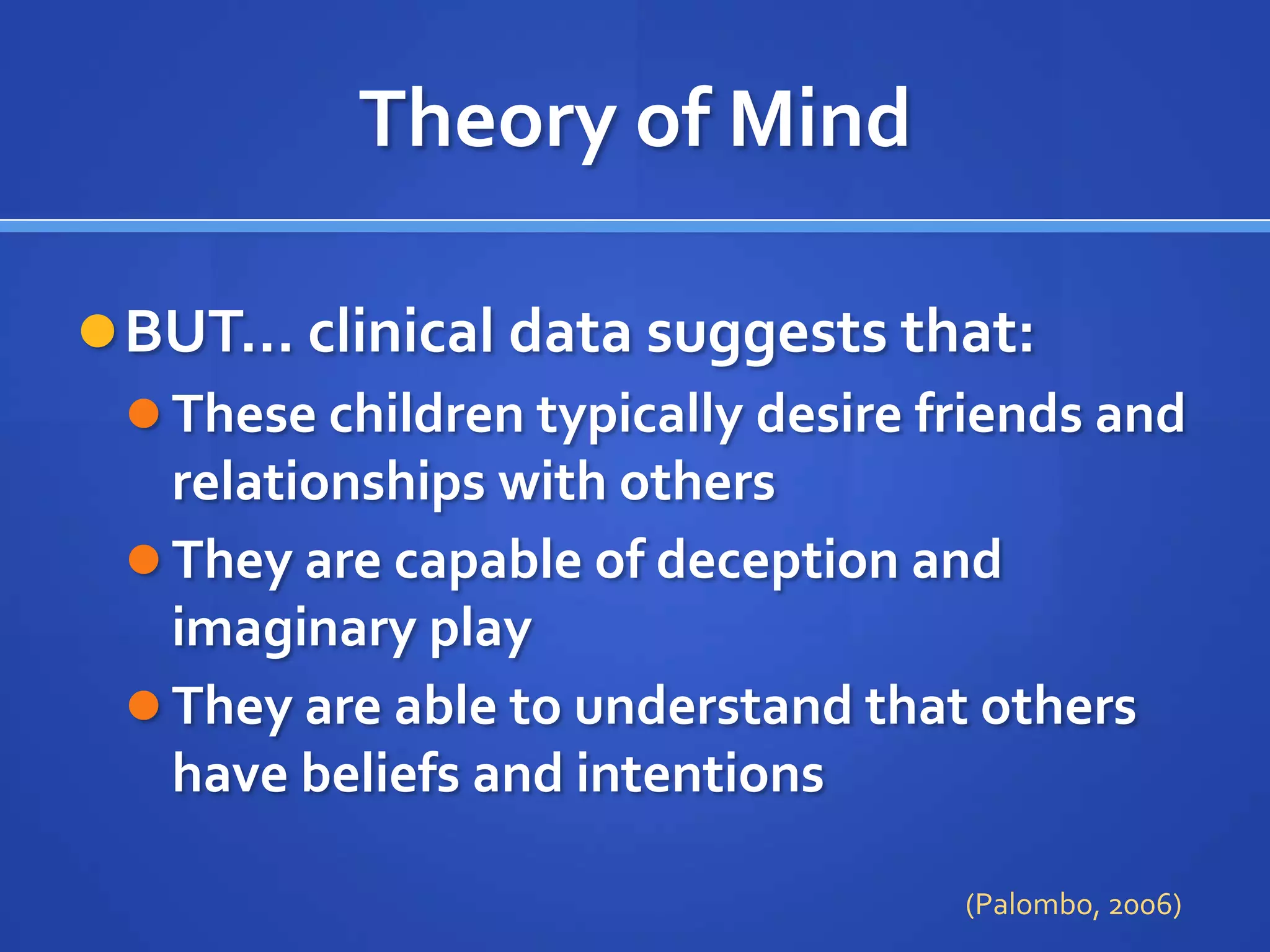 High School Years (15-18) by high school, peer tolerance usually increases; one or two close friendships may develop (or continue)If an Individualized Education Program has been put into place to accommodate the student, academic achievement, which typically drops in middle school, makes an encouraging comeback; if no IEP, this student is at risk for dropping out of school still thinks in concrete and literal terms is slow to date and interact with the opposite sex