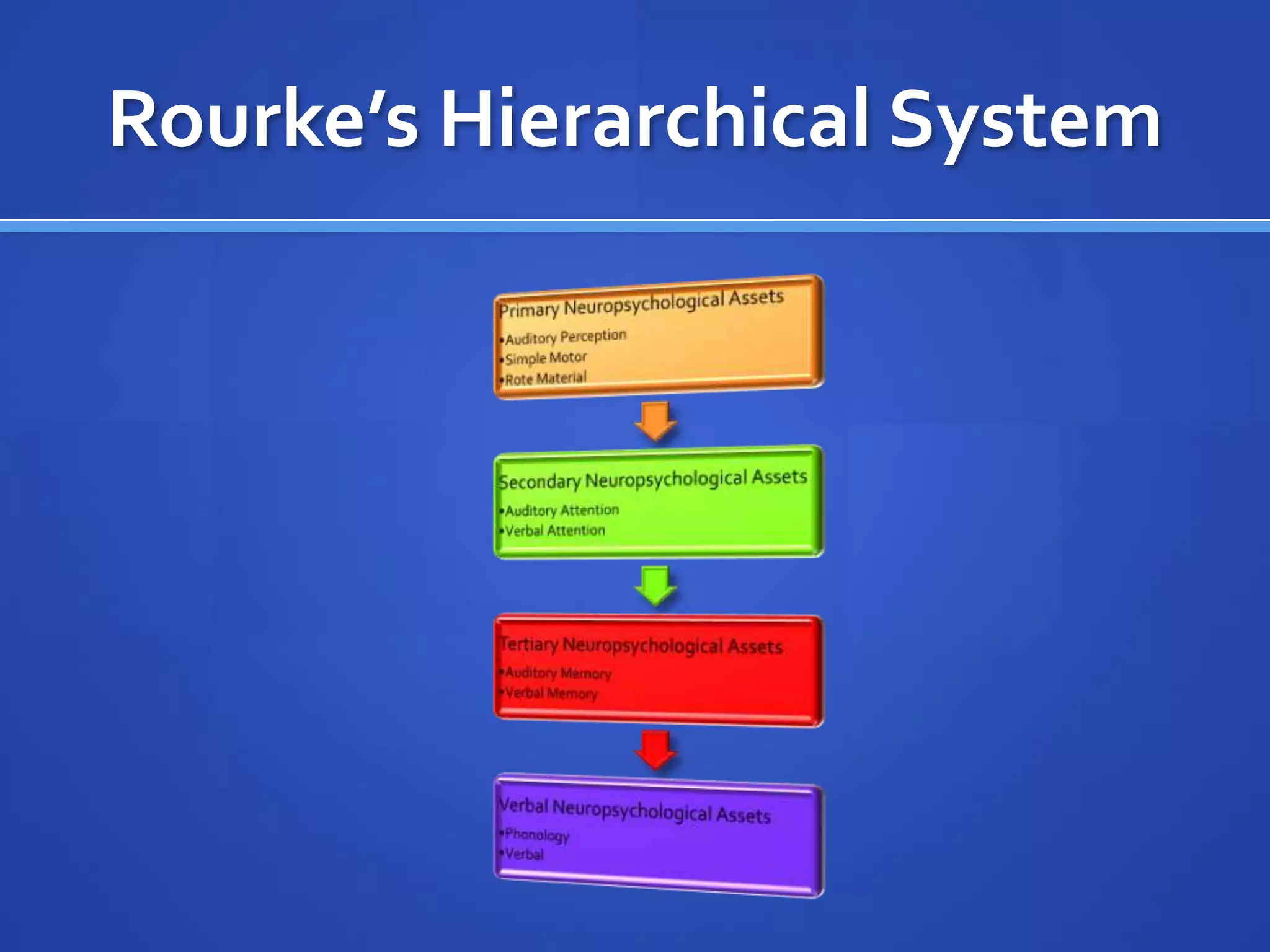 Rourke’s Hierarchical System 