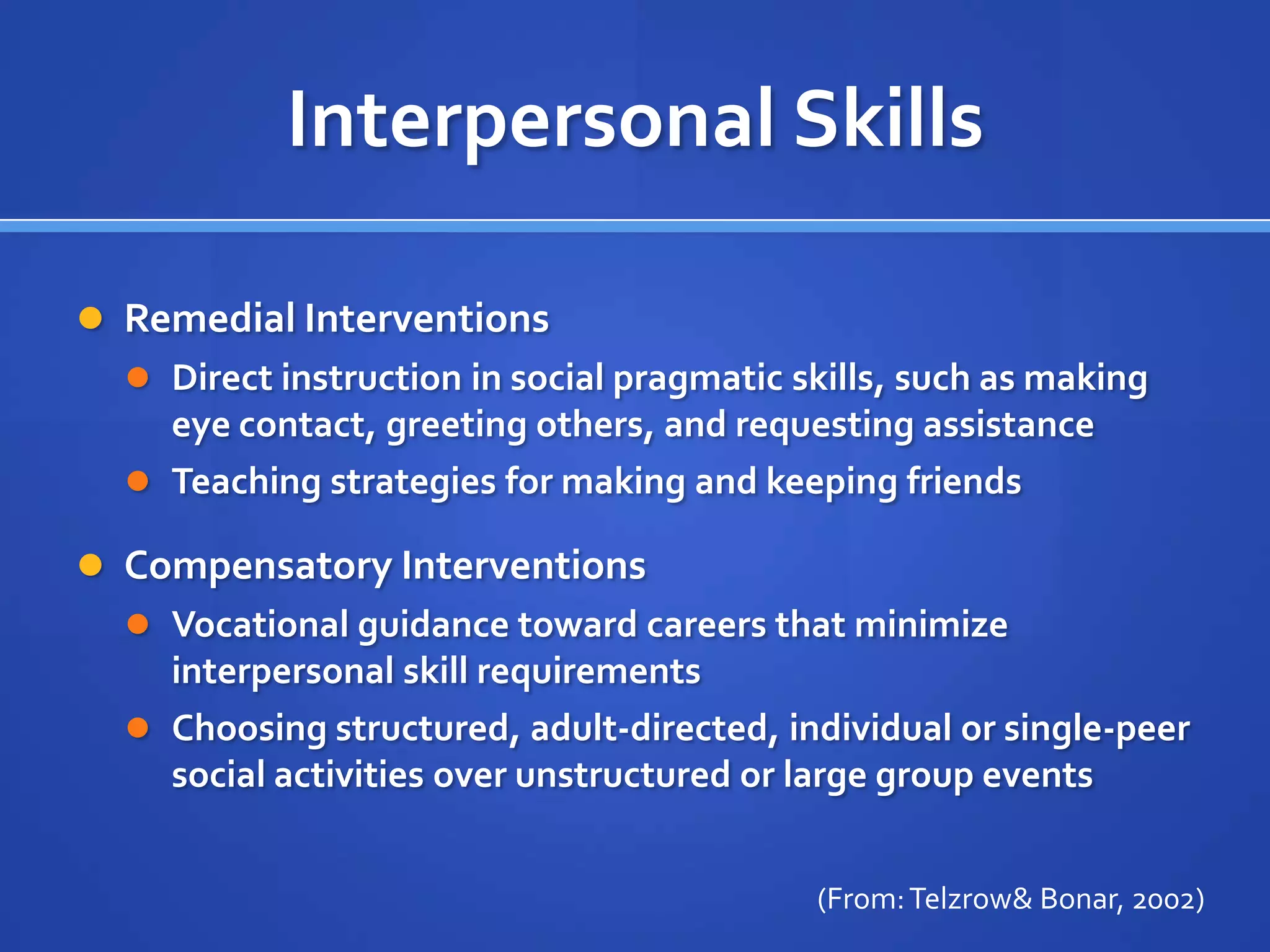 3 Levels of Intervention