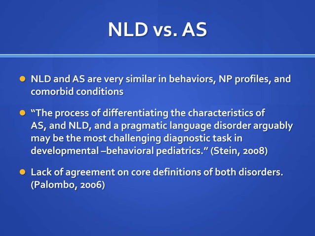 Understanding Nonverbal Learning Disabilities