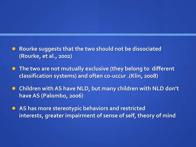 Understanding Nonverbal Learning Disabilities