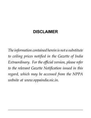 Compendium of Notified Ceiling Prices of Scheduled Drugs - 2015 | PDF