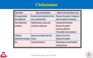 Clofazimine
CLTRI Online training _ DLO_ Sep 2021
 