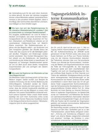 Newsletter IK im Fokus 3/2013