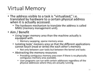 4. Virtual Memory
Segmentation and Paging
10
 