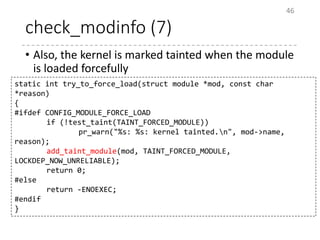 Linux Kernel Module - For NLKB | PPTX