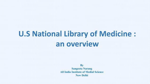 National Library Of Medicine Format – ITVQ