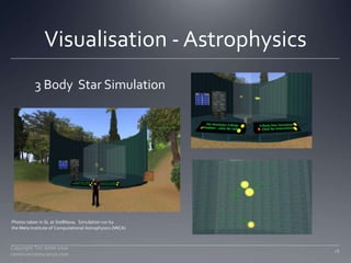 Visualisation - Astrophysics<br />Copyright Tim Jones 2010   communicatescience.com<br />18<br />3 Body  Star Simulation<b...